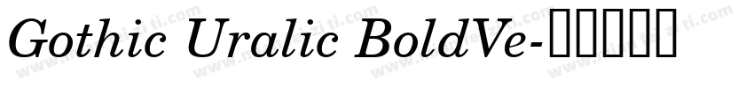 Gothic Uralic BoldVe字体转换
